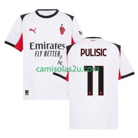 Camisolas de futebol AC Milan Christian Pulisic 11 Equipamento Alternativa 2025/26 Manga Curta